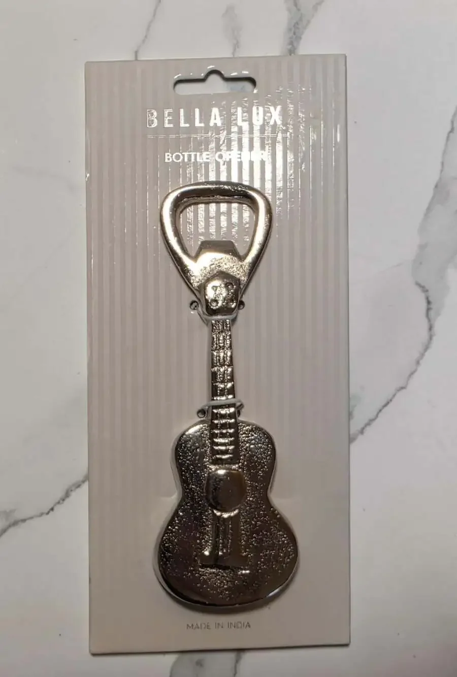 Bella Lux Guitar Shaped Metal Bottle Opener